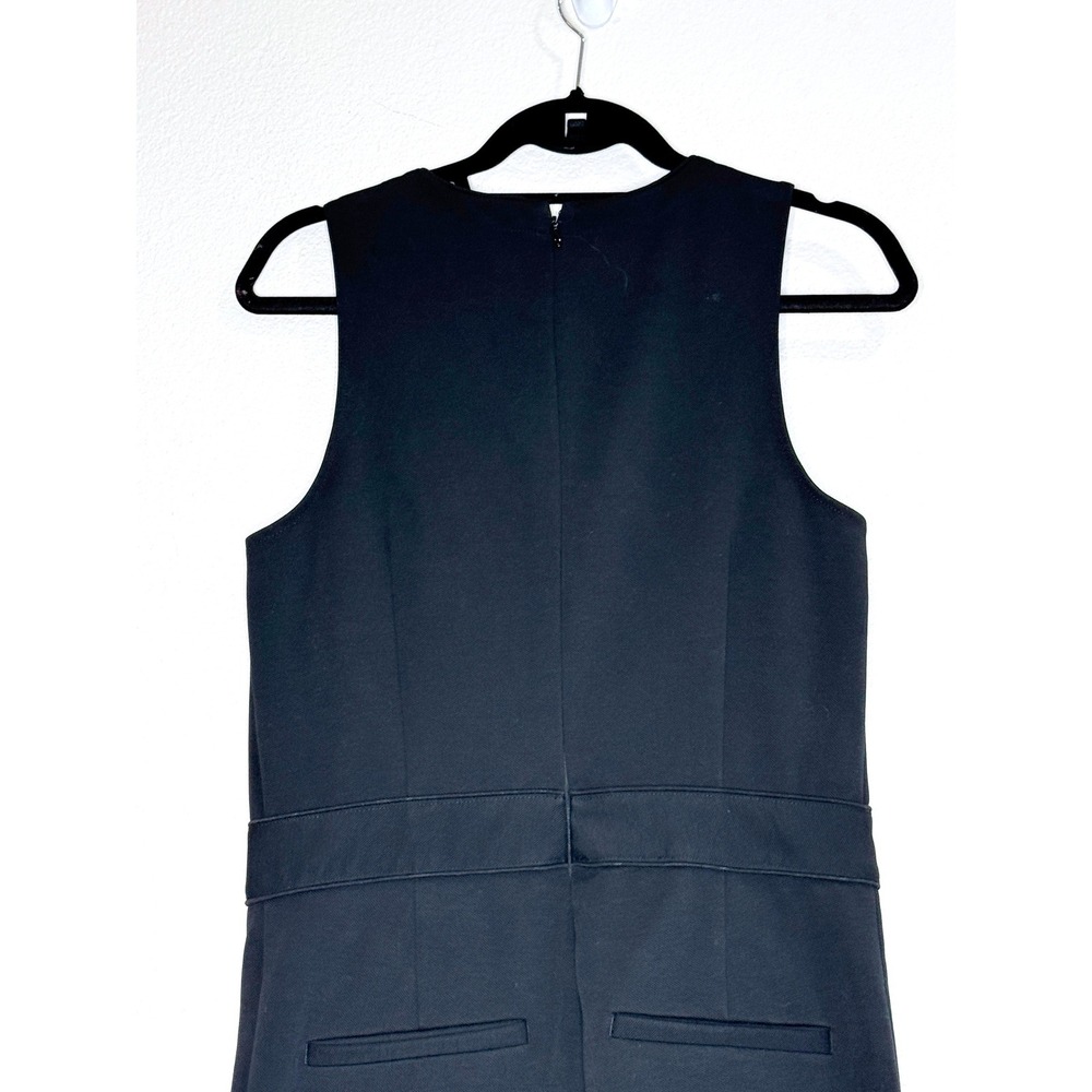 MAEVE Magdalena Jumpsuit MED Black Sleeveless Ponte Pockets Office Careerwear - Picture 6 of 9